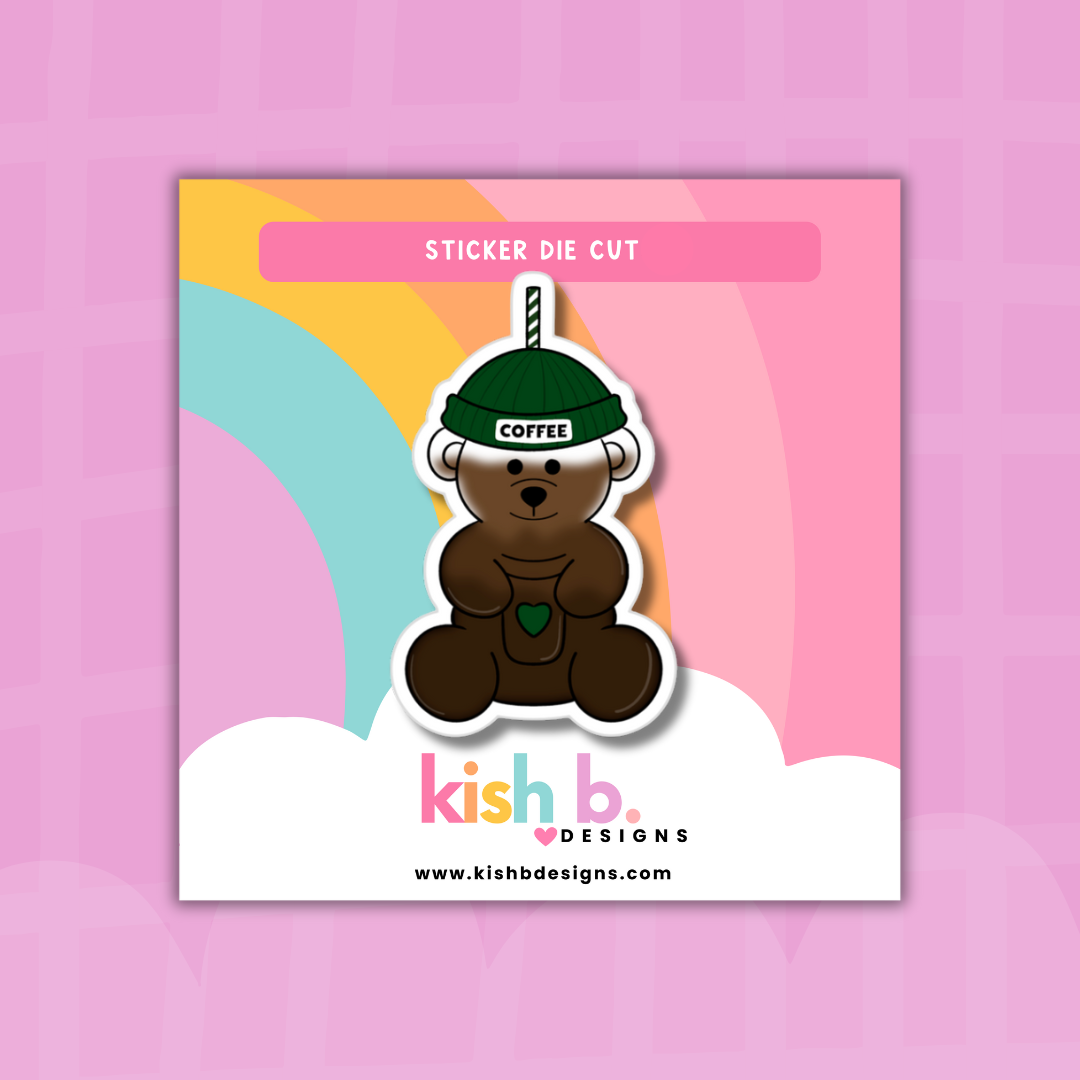 Bearista Bear Cup| Sticker Die Cut