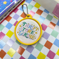 Thrift Store Girlie | Large| Pin Back Button + Button Keeper Bag Charm
