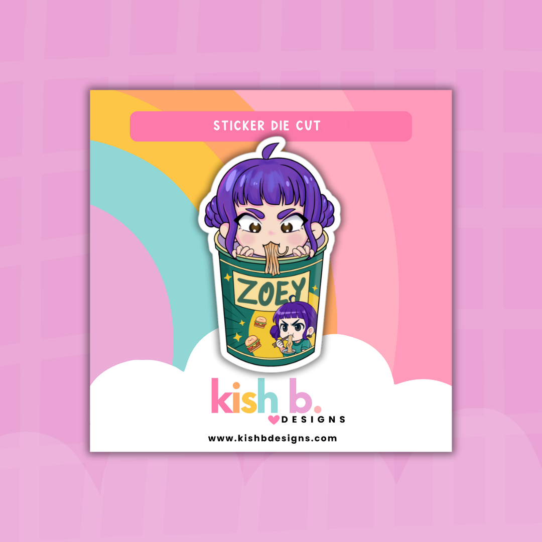 Demon Hunter's Ramen| Sticker Die Cut