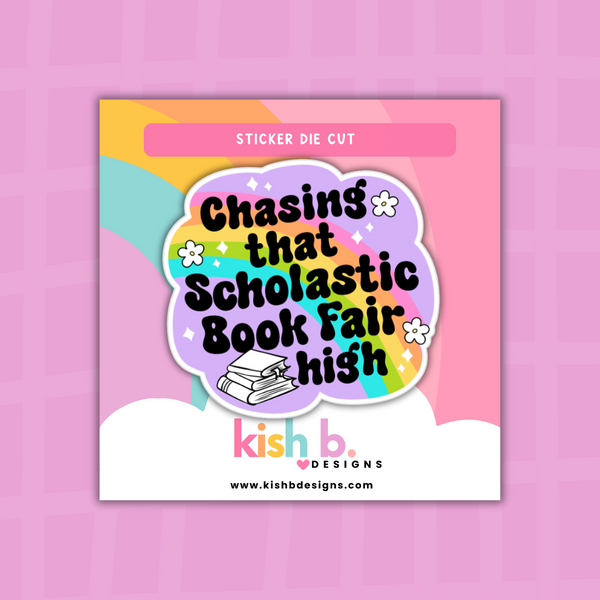 Paper Chasing Sticker Chasing Scholastic Book Fair| Sticker Die Cut – Simply Me, Kish