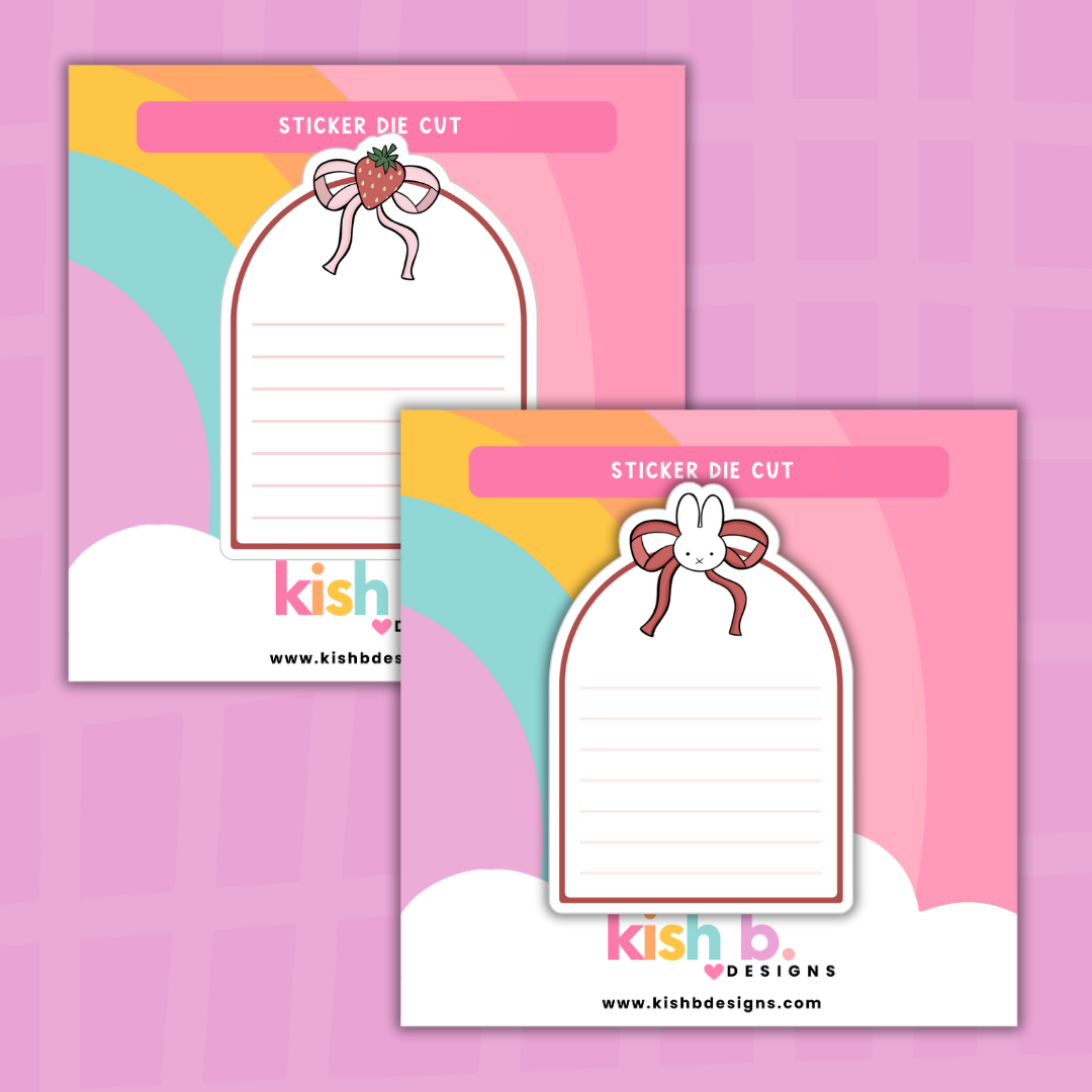 Strawberry Trinkets|Note|Journal| Sticker Die Cut(s)