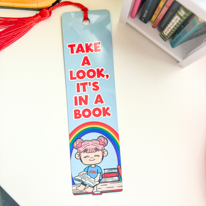 Take a Look its in a Book | Metal |  Standard Bookmark