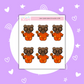 Sam Scare Bear | Decorative | Stickers