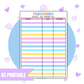A5 Passwords | Full Page Digital Sticker |