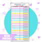 Hobo Weeks Reading List | Full Page Digital Sticker |