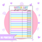 B6 Watch List | Full Page Digital Sticker |