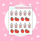 Strawberry Drink | Strawberry Summer |  Decorative | Stickers