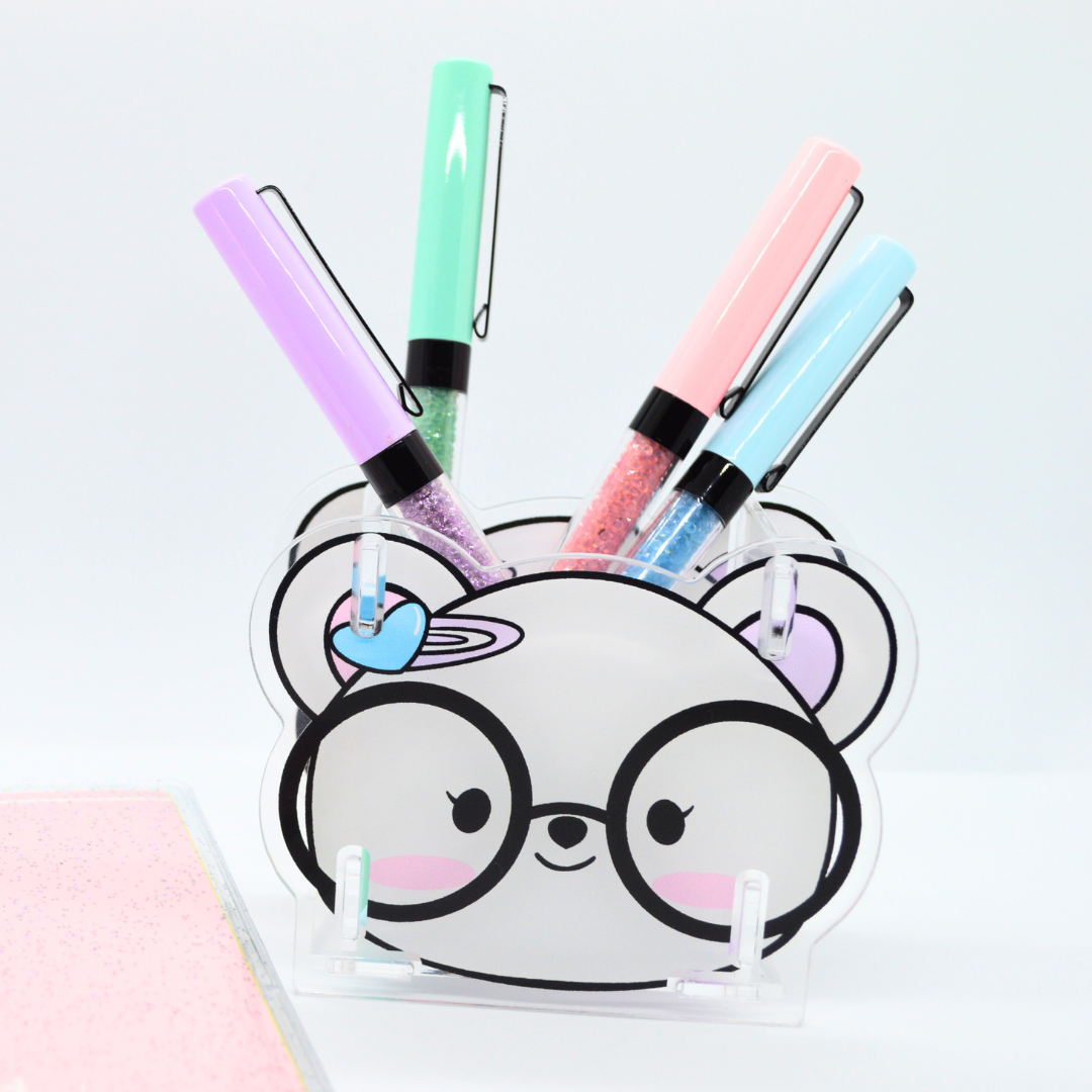 Emma Bear| Acrylic Pen Holder